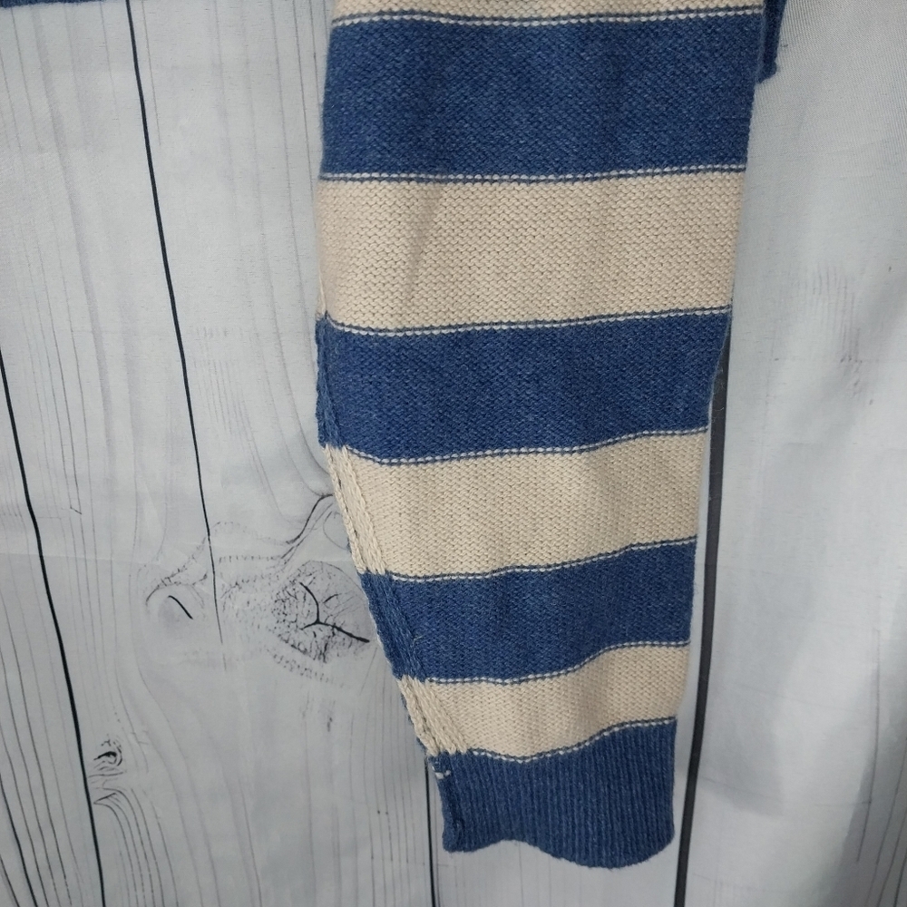 Free People We The Free Into The Blue Striped Pullover Sweater - Picture 9 of 9